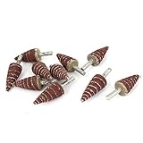 uxcell　研磨ビット　ロール　砲弾型　弾丸形　研磨工具　電動度リール用　直径20mm　10個入り