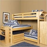 Graduate Series Super Triple Bunk Bed Finish: Wild Cherry