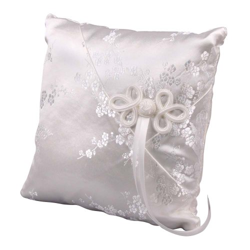 Beverly Clark Wedding Accessories Cherry Blossom, Ring Bearer Pillow, Ivory
