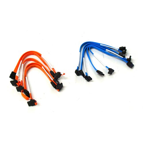 QTY 10 (ten) - Wholesale Lot SATA Cables - 8 Inch - New