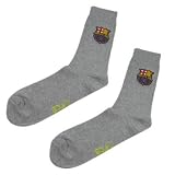 F.C. Barcelona Mens Grey Socks - Size 10-12