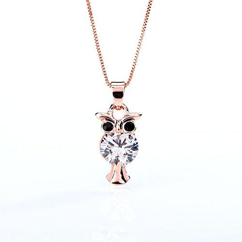 SweetBaby Lady "Owl" Korean Style Crystal Short Necklace(C1)
