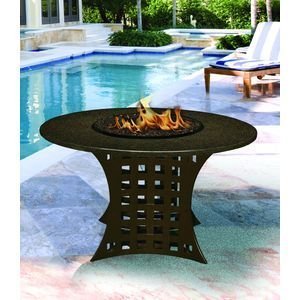 California Outdoor Concepts 4020 Br Pg8 Sea 54 La Costa Dining Height Fire Pit Brown Light Green Reflective Glass Sea Green 54 In Sebastiadsozerovass