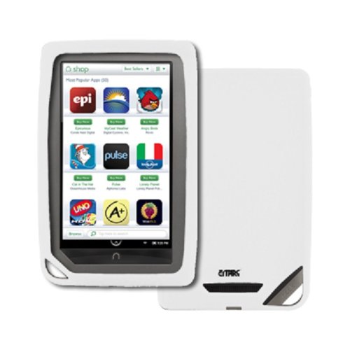 EMPIRE Barnes and Noble Nook Color White Silicone Skin Case Cover [EMPIRE Packaging]