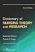 Dictionary of Nursing Theory and Research: Fourth Edition