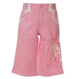 Little Girls Clothes PINK EMBROIDERED Capri Pants FLAPDOODLES Trendy Girl 2T-6X