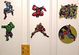 Set of 6 MEGA MEGA MAGNET Series 1 Spider-man Xmen