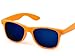 Fashion Eyewear Retro Classic Style Multi-Color Sunglasses (Orange/Green/Red)
