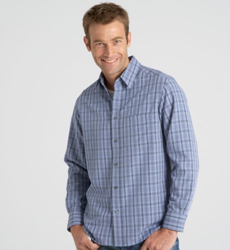 Big & Tall Blue Harbour Long Soft Check Sleeve