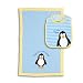 Stephen Joseph Bib/Burp Cloth Set: Penguin