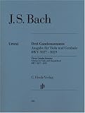 Produkt-Bild: 3 Sonaten Bwv 1027-1029 Vdg Cemb. Viola, Cembalo