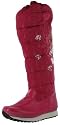 CHRISTIAN AUDIGIER Ed Hardy Womens Duvet Snow Boots Shoes Quilted Nylon Tattoo Pink