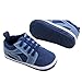 DZT1968® Unisex Baby Soft Sole Cloth Shoes Socks Prewalker For Spring Summer Fall (6~12 Months, Dark Blue)