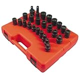 25 Piece 1 2 Drive Master Impact Socket... by Sunex
