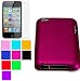 Fashion Design Cover for iPod touch 4th gen for New Ipod Touch 4th Generation with Camera Suitable for 8G 32G 64G + New Ipod Touch 4G Clear Screen Protector , Pink