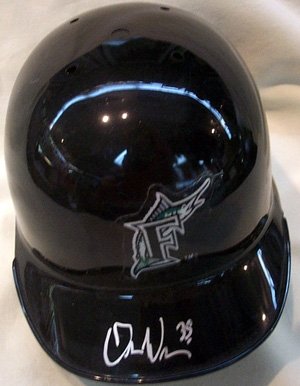 Dontrelle Willis Mini Helmet Marlins Autographed/Hand Signed