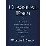 classical form a theory of formal functions for the instrumental music of haydn mozart and beethoven
