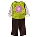 Infant Girls' JUST ONE YOU Made by Carter's � Green/Brown Long-sleeve Flower/Hearts Pant Set 12M