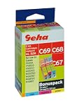 3 Geha Tintenpatronen im Multipack f�r Canon ersetzt Nr. CLI-526 farbig