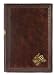 Burgundy Faux Leather Wine Journal, Steamed Off Label Area, Embossed, 7x10"