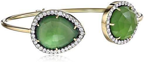 Jemma Wynne "Prive" Serpentine with Diamond Border Bangle Bracelet