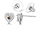 Women Earrings Heart Diamond Cubic Zirconia Stud Earrings for Women Earrings Studs Fashion Jewlery Ear Studs