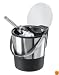 Oggi Double Wall Ice Bucket with Flip Lid and Stainless Ice Scoop