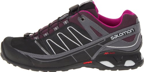SALOMON X Over LTR Ladies Hiking Boot, Black/Grey/Purple, UK7.5