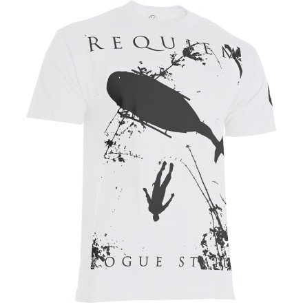 Rogue Status Men's Requiem Tee, White/Black, 
