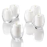 Set of 48 Clear Pillar Holders