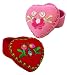 Matyo Felt Covered Treasure Box with Fabric Lined Interior, in Pink