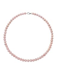 7-7.5mm 18" Pink Freshwater Pearl Necklace "AA" Sterling Silver Lobster Clasp in Gift Box