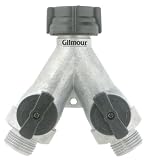 Gilmour Full Flow Aluminum 2-Way Connector AY2FFM