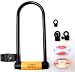 Lights and Lock Essential Combination. Torch 9 LED Front And Rear Lights + Lox Protector U-Lock.