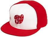 New Era MLB Men's Washington Nationals 2011 Stars And Stripes 59Fifty Cap (White/Scarlet, 8)