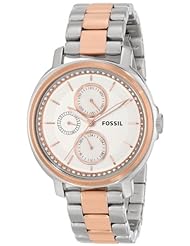 Fossil Womens ES3356 Chelsey Analog Display Analog Quartz Silver Watch