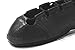 Ryan and Odonnell Girls Soft Gel Black Leather Irish Dance Pumps - With Free Drawstring Bag -