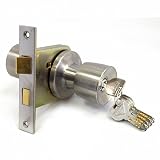 AGENT ディンプルキー取替錠 バックセット60mm/丸座径65mm GMD-5000 シルバー