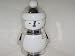 Bath & Body Works Slatkin & Co. Christmas Holiday Elegant Silver and White Penguin Cookie Jar