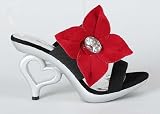 Heart Heel Floral Open Toe Sandal Black 41phEIA7%2BtL. SL160 Heart Heel Floral Open Toe Sandal Black
