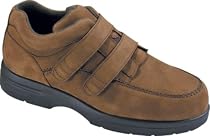 Drew Shoe Men's Traveler Velcro Walking Slip On,Cognac,11 W US