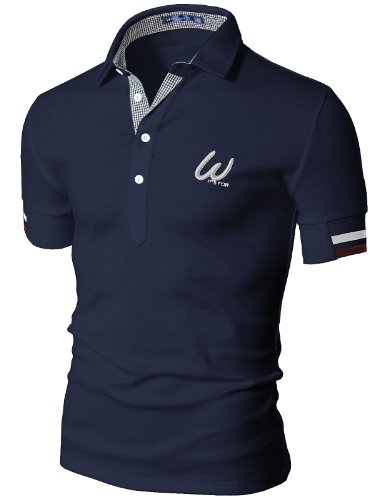 Mens Casual Short Sleeve Point Polo T-shirt (076D)
