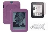 read full review Pink Silicone Skin Cover + LCD Screen Protector + Fishbone Style Keychain For Barnes & Noble NOOK Simple Touch Reader Wi-Fi 2nd Generation (BNRV300)