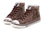 Arider MAR1011 Man's Stone-Washed Denim Fashion Sneaker -Brown