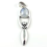 Moonstone Goddess Gaia Pendant