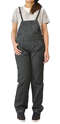 (エボワット) ET BOITE 日本製 デニム サロペット パンツ レディース ヘリンボーンツイル素材 スリム オーバーオール 婦人 オールインワン デニムサロペット サロペットパンツ つなぎ 国産