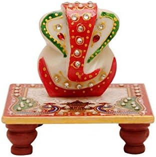 Santacart Marble Chowki Ganesh