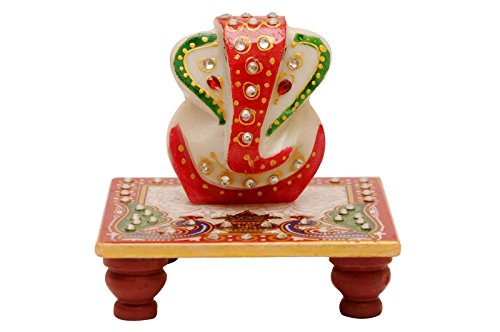 Santacart Marble Chowki Ganesh