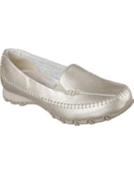 Shoes: SKECHERS Womens Bikers - Metal Gold Loafer 5.5 B (M) - SKECHERS USA Inc