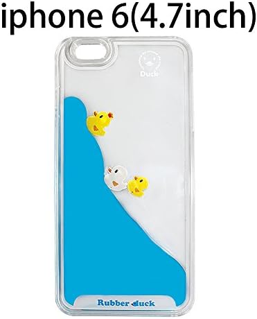 Iphone Case, TCIL® Creative Design Liquid Floating Rubber Duck Hard Couple Case, Fashion Street Beat Cover Case for iPhone 6 , 6 Plus Plastic (3 duck -Iphone 6)